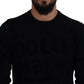 Dolce & Gabbana Elegant Black Logo Wool Sweater