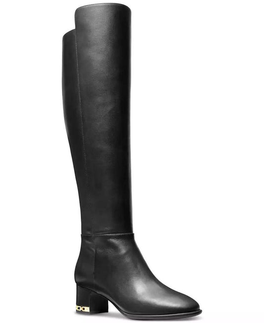 Women's June Leather Knee High Riding Boots