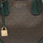 Green/brown Signature Coated Canvas Small Mercer Gallery Tote