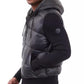 Men's Mixed-Media Hooded Zip Sweater Jacket