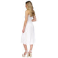 Women's Smocked Textured Sleeveless Midi Dress