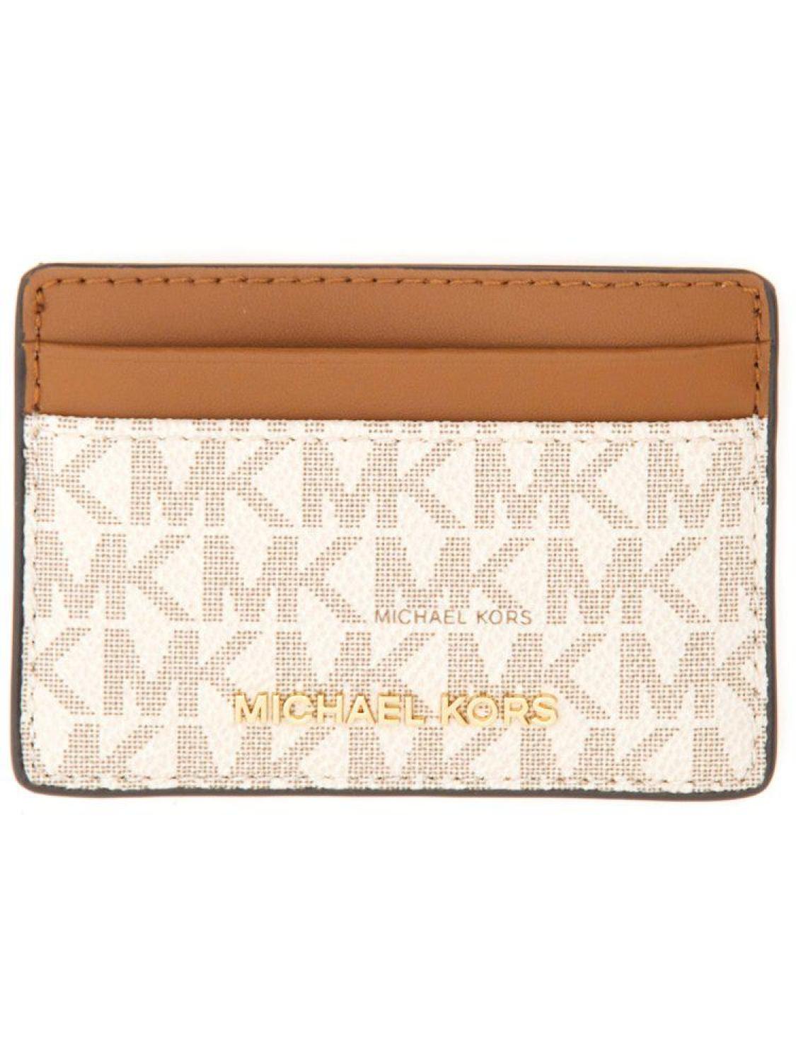 Michael Michael Kors Jet Set Monogram Logo-Lettering Cardholder