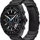 Men's Charter Ionic Plated Black Stainless Steel Bracelet Watch 44.5mm