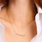 Cubic Zirconia Bar Pendant Necklace, 16" + 3" extender