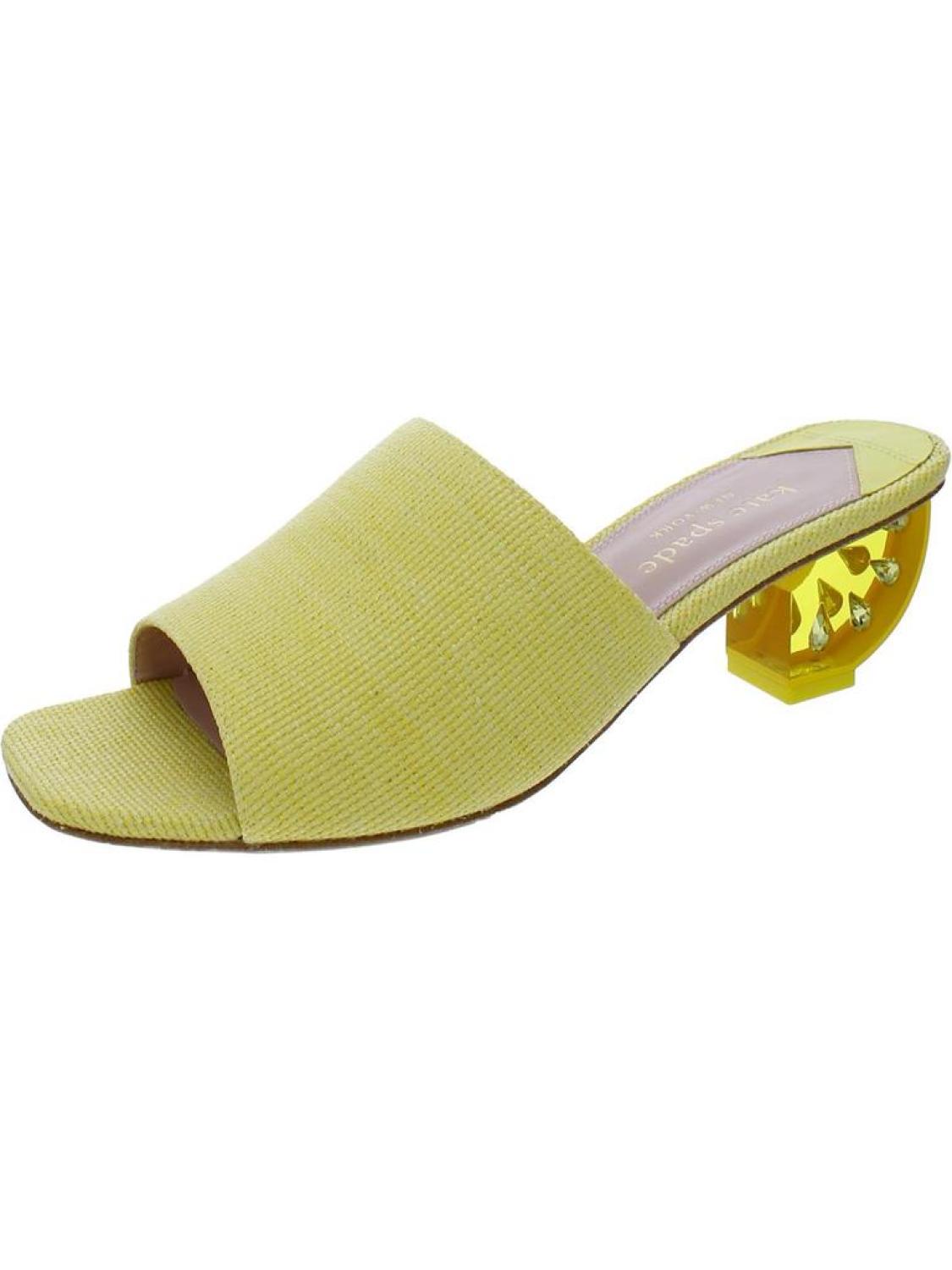 Womens Textured Slip-On Heels