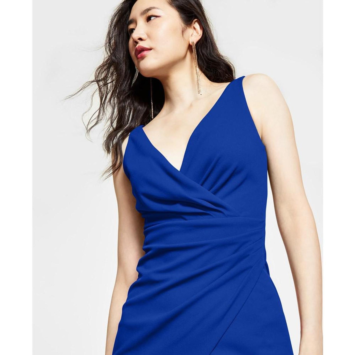 V-Neck Asymmetrical Dress