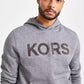 Men's Modern-Fit Stretch Textured Logo Hoodie