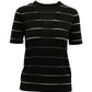 Burberry See Through Knit Top in Black Wool