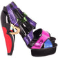 Marc Jacobs Color Block Heart Platform Heel Sandals in Multicolor Leather