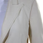 Michael Kors Womens Single Button Blazer Jacket Cream White Wool