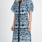 Gaia Shirt Dress In Blue Hacienda