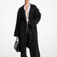 Double Faced Wool Blend Gabardine Trench Coat