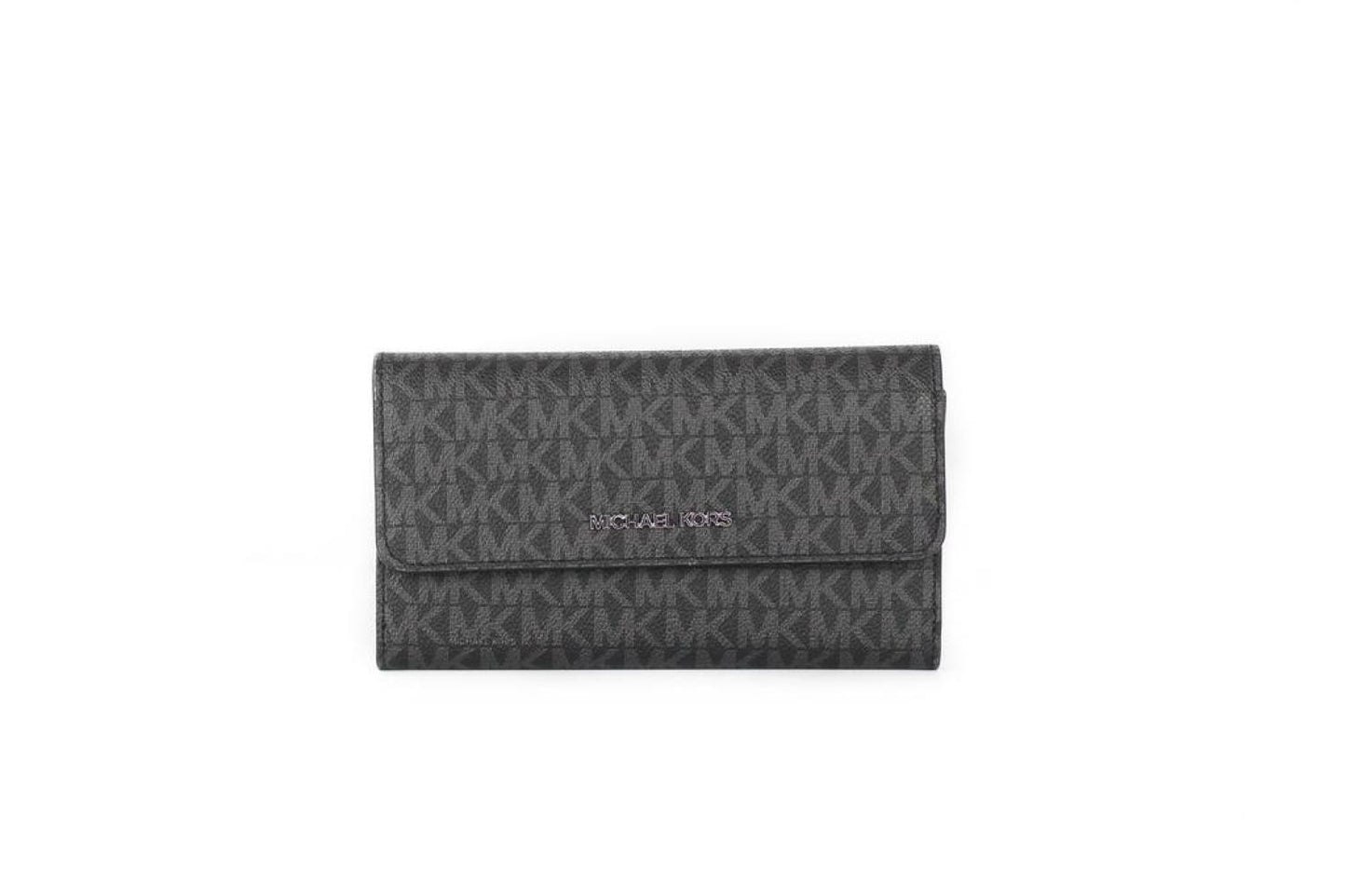 Michael Kors Jet Set Travel Leather Large Trifold Wallet Clutch Women's