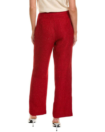 Alexia Admor Jayden Contrast Wide Leg Tweed Pant