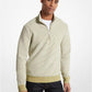 Cotton Blend Half-Zip Sweater