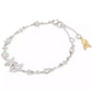 COSMOS Two-Tone Cubic Zirconia & Stone Star Flex Bracelet