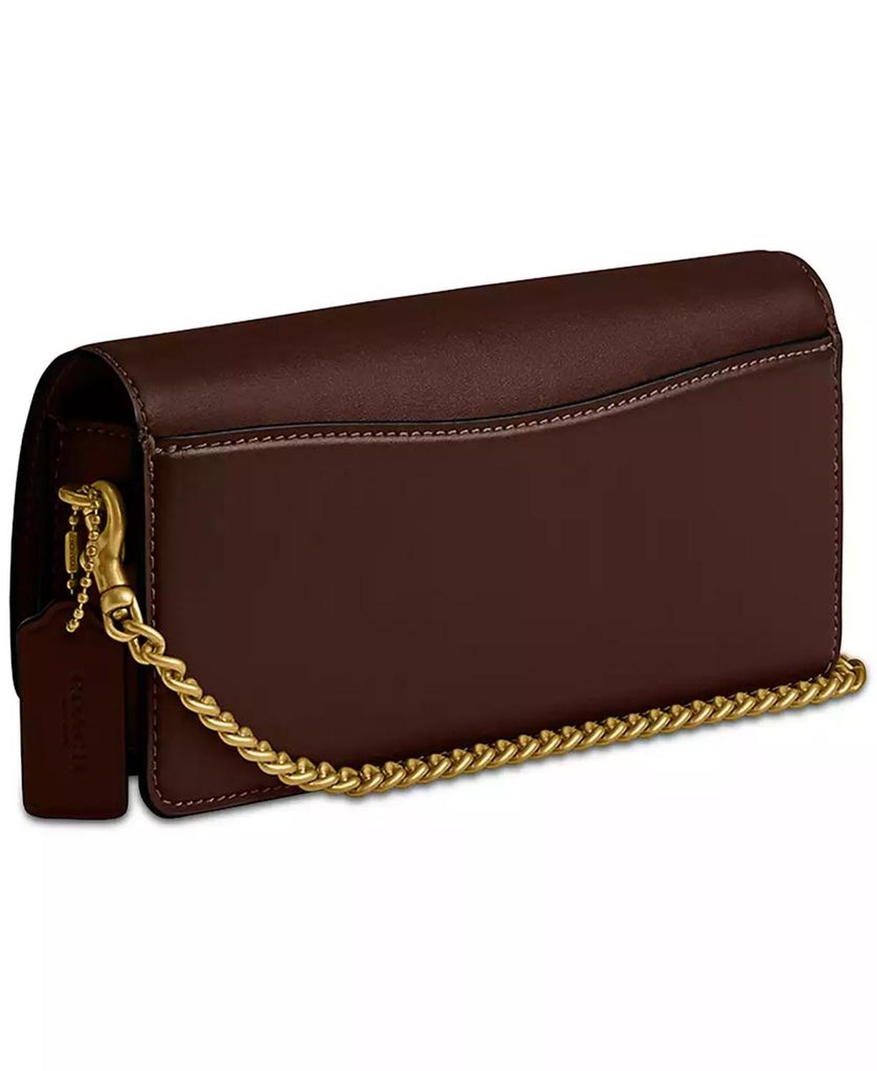 Refined Leather Essential Long Wallet on Chain