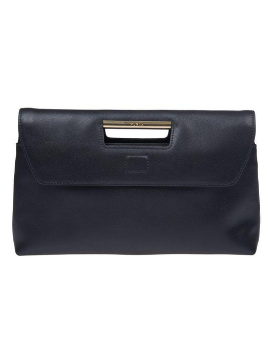 Furla Logo Engraved Medium Clutch Bag