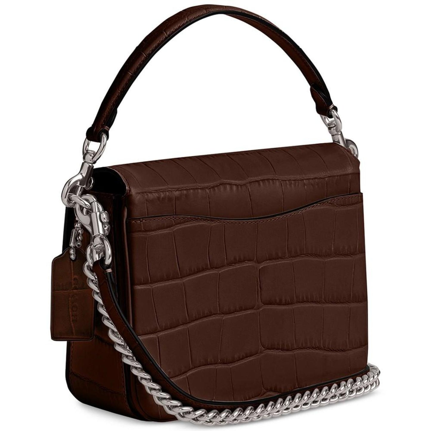 Cassie 19 Croc Embossed Leather Mini Crossbody