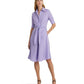 Petite Tie-Front Linen Shirtdress