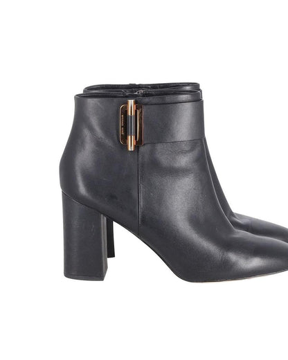 Michael Kors Gloria Ankle Boots in Black Leather