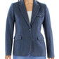 Womens Wool Business Two-Button Blazer