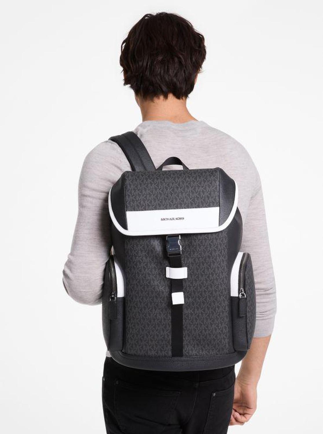 Cooper Color-Block Signature Logo Backpack