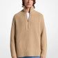 Wool and Cashmere Blend Half-Zip Sweater