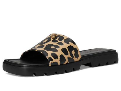 Florence Sandal with Leopard Print