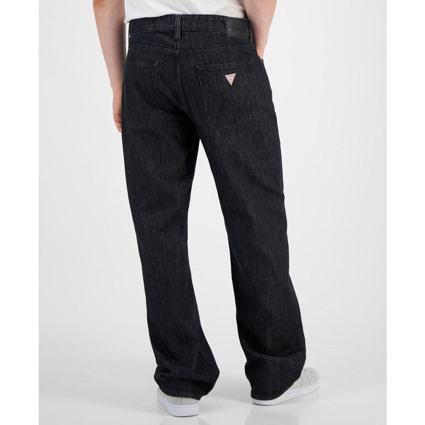 JEANS by GUESS Men's Relaxed-Fit Black Wash Jeans