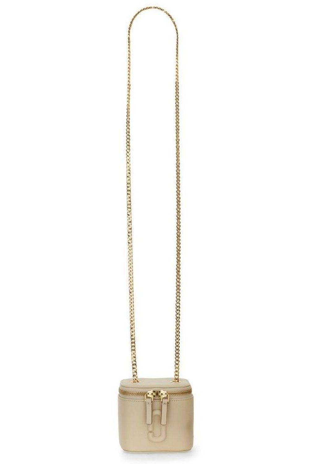 Marc Jacobs The Vanity Logo Plaque Zipped Mini Crossbody Bag