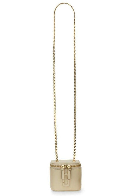 Marc Jacobs The Vanity Logo Plaque Zipped Mini Crossbody Bag