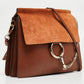 Chloe Leather And Suede Medium Faye Shoulder Bag