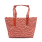 Color Coated Canvas Leather Tote Bag (Pre-Owned)