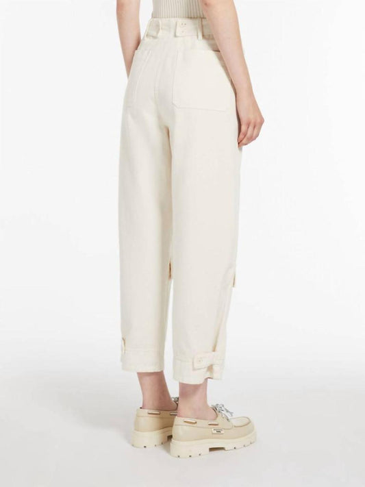 Weekend Gilbert Cotton Worker Trouser In Ecru