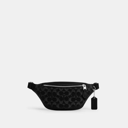 Warren Mini Belt Bag In Signature Denim