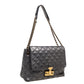 Marc Jacobs Metallic Silver Quilted Leather Large Baroque Single Shoulder Bag