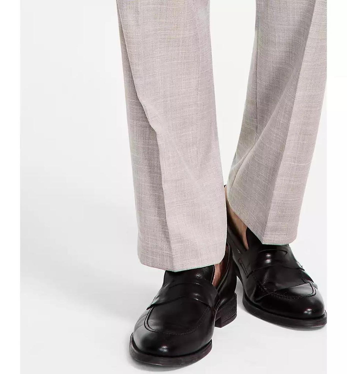 Men's Classic-Fit Sharkskin Dress Pants