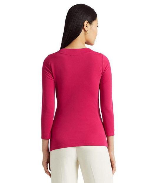 Stretch Jersey Surplice Top