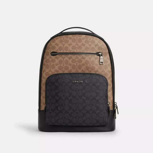 Coach Outlet Ethan Backpack In Blocked Signature Canvas