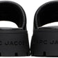 Black 'The Lug Sole Slide' Sandals