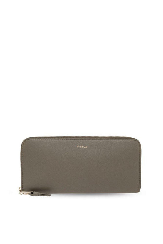 Furla Logo Printed Zip-Around Wallet