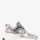 Zuma Snake Embossed Leather and Mesh Trainer