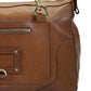 Marc Jacobs Womens Camel Leather Zip Medium Satchel Bag Handbag