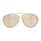 Aviator-Style Metal Sunglasses