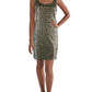 Womens Sequined Mini Cocktail And Party Dress