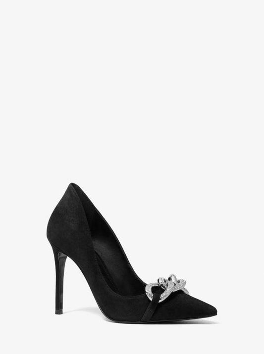 Scarlett Embellished Suede Pump