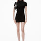 Logo-Embossed Mini Dress