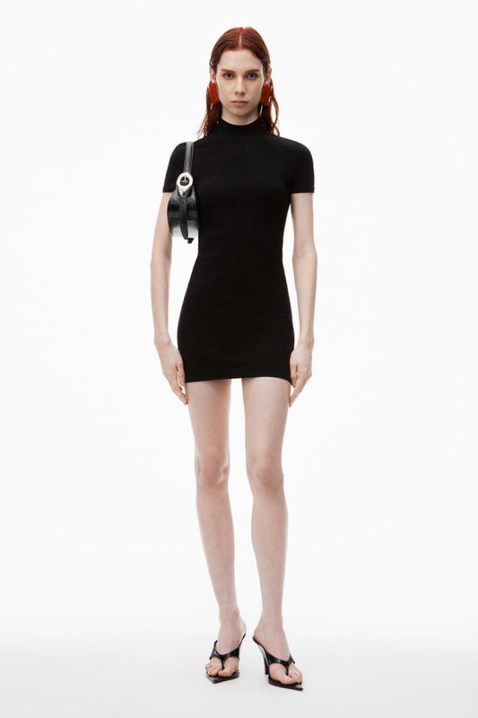 Logo-Embossed Mini Dress