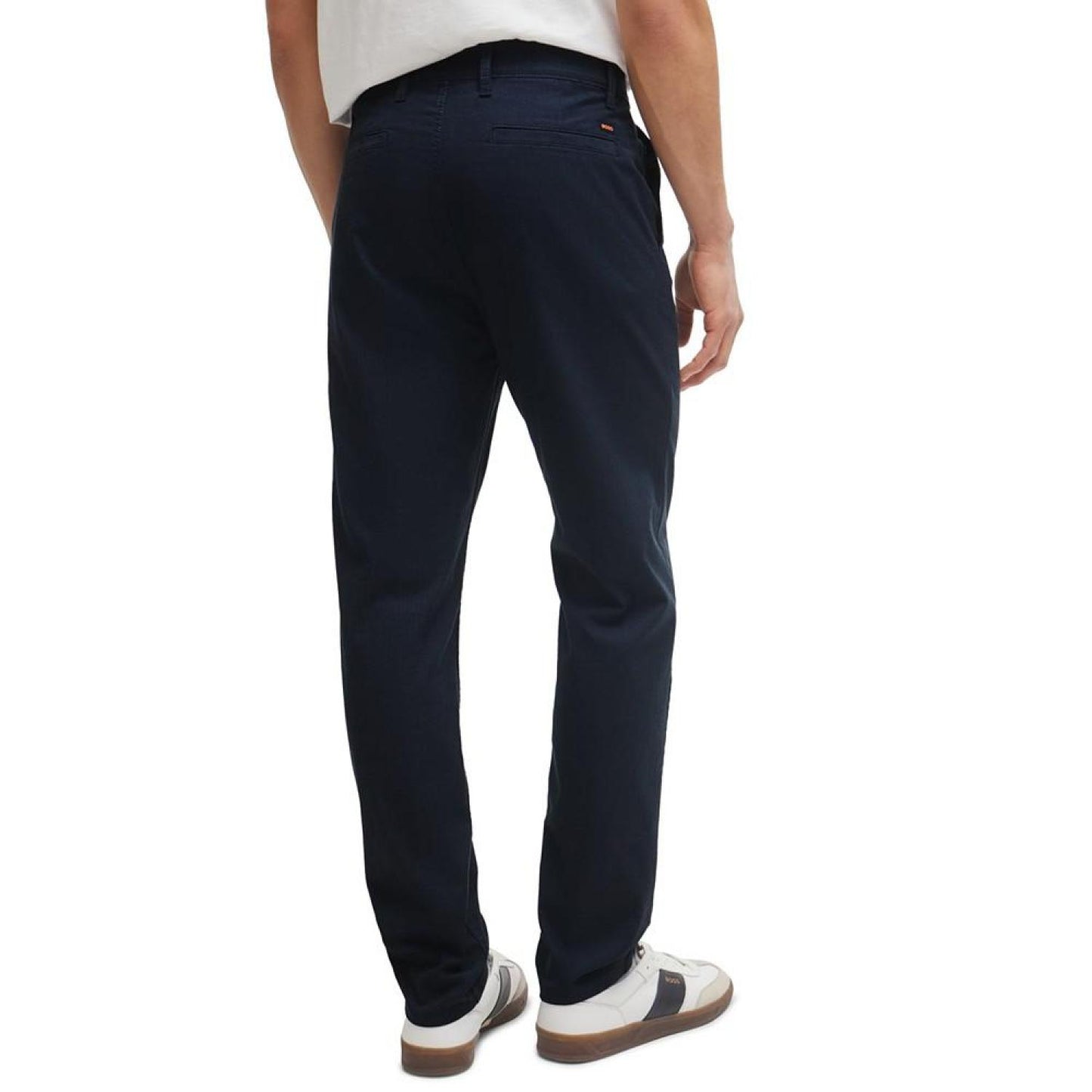 Men's Structured Tapered-Fit Trousers